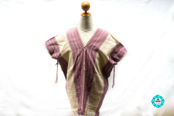 10262 เสื้อผู้ชายสีขาว-ม่วง - Image 9