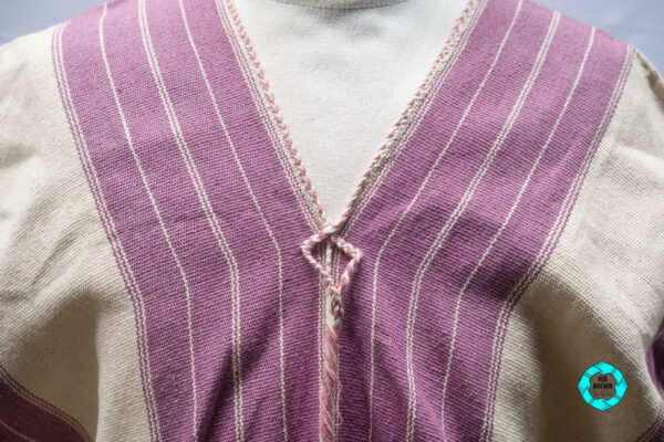 10262 เสื้อผู้ชายสีขาว-ม่วง - Image 6