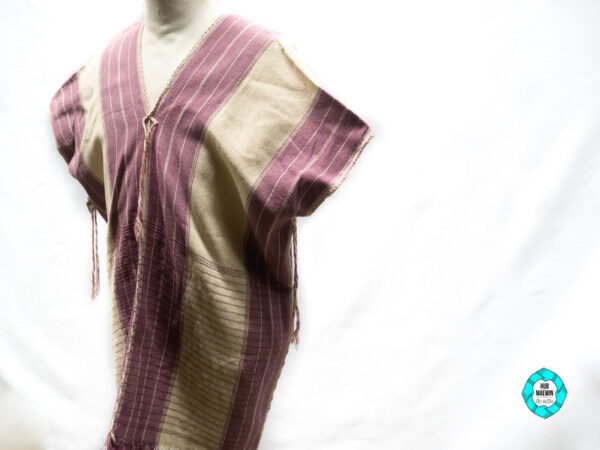 10262 เสื้อผู้ชายสีขาว-ม่วง - Image 12