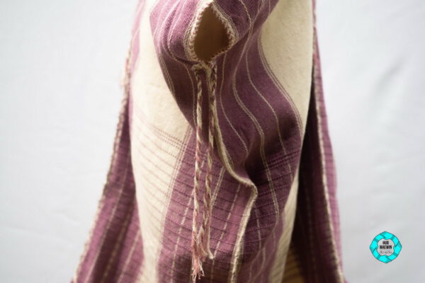 10262 เสื้อผู้ชายสีขาว-ม่วง - Image 3