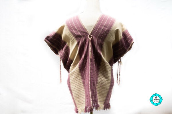 10262 เสื้อผู้ชายสีขาว-ม่วง